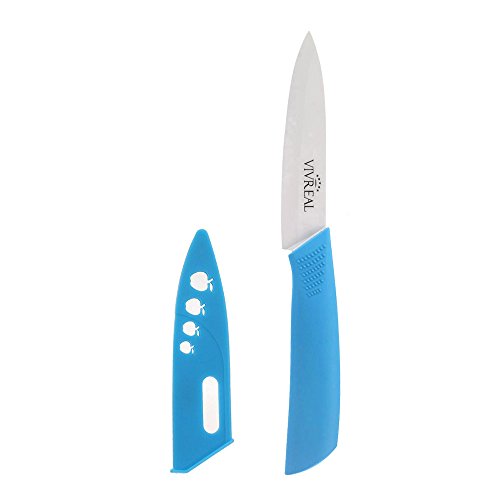 VivReal Obstmesser Keramik Messer Schälmesser Einhandmesser Küchenmesser Kochmesser Blau