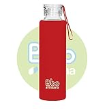 Diseño moderno Irisana BBO Botella con Funda, Rojo, 550 ml