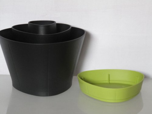TUPPERWARE Griffbereit Griff-Fix schwarz-grün D168 Ordnungstopf TOP-Küchenprofi 9042 - 4