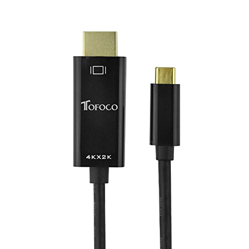 Type C auf HDMI Kabel, TOFOCO 4K * 2K USB 3.1 Typ C zu HDMI UHD TV Kabel für MacBook, ChromeBook Pixel, Samsung Galaxy S8/S8 Plus, LG G5 G6 und Mehr - 2