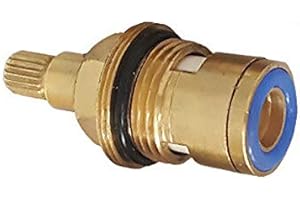 BE-TOOL Valvola a cartuccia a disco in ceramica, 20 marce, ricambio per rubinetto in ottone per bagno o cucina (doppia filettatura tipo K)