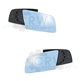 Außenspiegel Ersatzglas Spiegelglas links, mit Trägerplatte