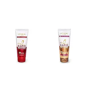 LOreal Paris Rapid Reviver Total Repair 5 Deep Conditioner, 180ml & LOreal Paris Rapid Reviver 6 Oil Nourish Deep Conditioner, 180ml