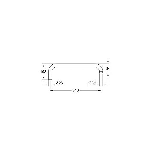 Grohe 14014000 Rainshower Brausearm - 2