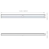 Aglaia Schrankleuchte 20 LEDs mit Bewegungssensor, USB Aufladbar mit eingebautem 1200mAh Akku, Automatisch und mit einem Magnetstreifen für Schublade, Schlafzimmer, Flur - 7