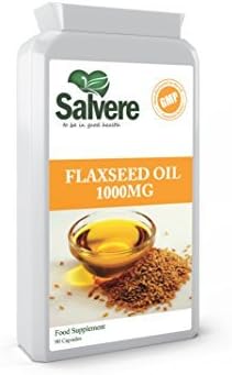 Flaxseed Oil 1000mg Improve Bones &amp; Joint Health, Best Source of Omega 3 Fatty Acids for Brain &amp; Heart Health, Supports Nervous System, Cardiovascular Health &amp; Immune System Booster, High in Antioxidant &amp; Omega 6 &amp; 9