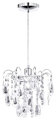 Wofi Carree - Lámpara de techo, color plateado