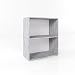 Produktbild Bücherregal Grau Beton 78 x 60cm - 2 Fächer - Wandregal Holzregal Regal Ordner Nachttisch Nachtschrank Akten Büro CD DVD