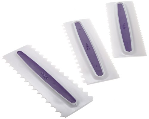 Wilton Icing Comb Kämme für Fondant / Zuckerguss, Modellierwerkzeuge, 3-teiliges Set