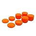 Produktbild TianranRT 8Pcs Thumbstick Kappe Abgehoben Daumen Griff für Playstation 4 PS4 Controller (Orange)