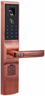 S Cerradura Smart Lock Fingerprint Lock Home Security Door Locks Wooden Doors Automatic Remote Control Credit Card Electronic Password Lock,A
