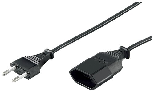Wentronic 51355 - Cable alargador (2 metros), negro