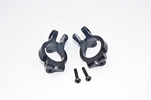 CrazyRacer Aluminum Steering Knuckle Carrier-1PR Set for 1/10 Yeti AX80106 Black