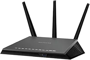 NETGEAR Nighthawk AC1900 Dual Band WiFi Gigabit Router (R7000) with Open Source Support | Circle with Disney Smart Parental Controls | Compatible with Amazon Echo/Alexa (Indian Adpater)