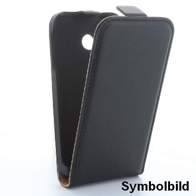 Preisvergleich Produktbild Flip-Style Tasche Vertikal mit Halterung für Huawei Y5 - Schwarz