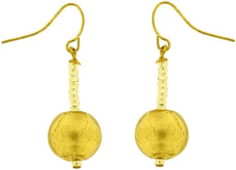 Amanti Venezia Murano Gold Plated Earrings