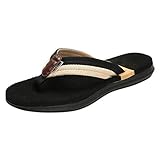 Yvelands Herren Damen Mode lässig Flache Flip-Flops Hausschuhe Strandschuhe im Freien Rutschfeste Schuhe Couple Shoes Slipper Hausschuhe Sommer(CN-40,Schwarz(Herren))