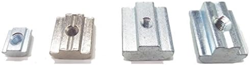 10PCS T Sliding Nut Zinc Coated Plate 30 Series M6 Aluminum Thread Diameter 7.8MM