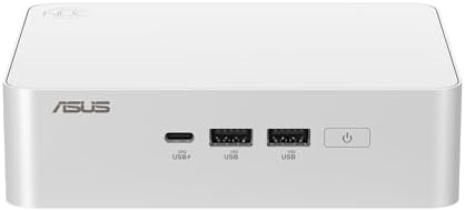 ASUS NUC 15 Pro+, Mini PC Intel Core Ultra 5 225H, Barebone, DDR5-6400, Scheda Grafica Integrata, Wi-Fi 7, Bluetooth 5.4, Compatibile con Windows 11 Pro e Windows 11 Home, NO RAM/SSD, Bianco