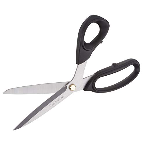 Guss & Mason Forbici da Sarto Extra affilate in Nero, Rosa e Turchese. Forbici per Tessuti, Sartoria e Cucito, 23cm