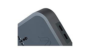 WOODIE Milano – Woodie Hub | Base di ricarica wireless + 2 prese universali + 2 porte USB | Compatibile con iPhone, Samsung, Huawei e altri | Made in Italy con alluminio anodizzato