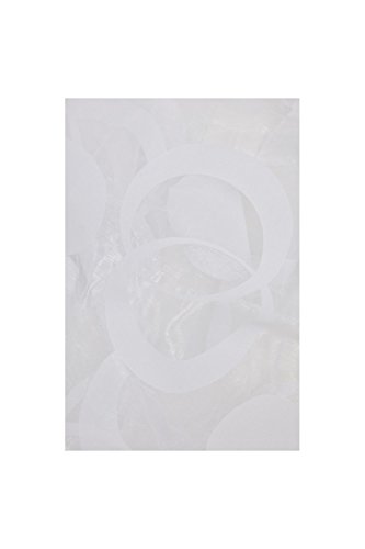 Organza Gardine Mit Samtkreisen 140 X 240 Weiß - 3