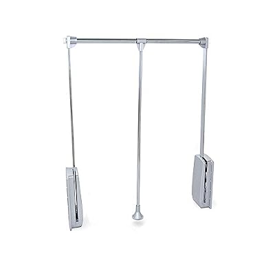 Emuca 7086211 Hang Penderie rabattable réglable 600-830 mm Finition Chromé