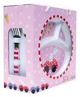 Melamin Kindergeschirr Set Hase rot von JaBaDaBaDo - 2