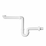 Röhren-Geruchsverschluss 1 1/4 Zoll mit 40 mm Wandanschluss. Passend für alle Spülen mit genormtem Anschluss 1 1/4 Zoll. Schaffen Sie mehr Platz unter Ihrer Spüle. Material: Kunststoff.