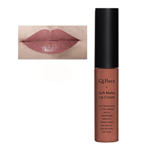 Ularma Lipgloss Soft Matte Flüssiger Lang anhaltender Wasserdicht Lippenstift, Braun/09