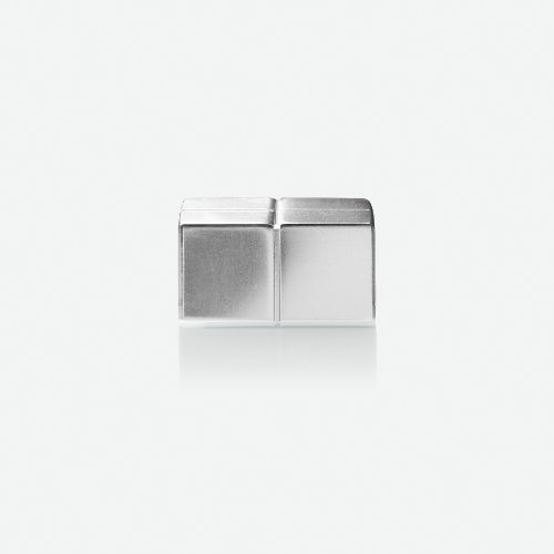 Sigel GL705 SuperDym-Magnete silber, massives Alu, 4er-Set, für Glas-Magnettafeln, 2x2x1 cm – weitere Größen/Farben - 2