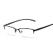 Produktbild LELESunglasses Flacher Lichtspiegel Business Männer Computer Brille Metall Blau Film Halbrahmen Aluminium Magnesium Rahmen Ultraleicht (Color : Black)
