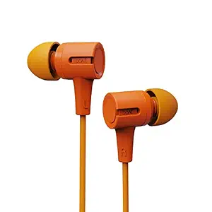 boAt Bassheads 102 in Ear Wired Earphones with Mic(Mint Orange)
