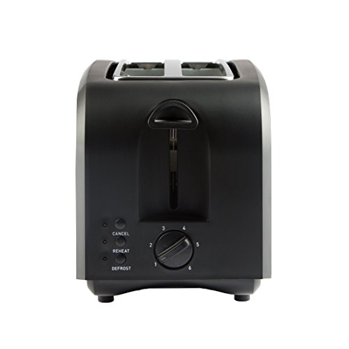 Ultratec Doppelschlitz-Toaster in Mattschwarz / Edelstahl, für 4 Toastscheiben - 2
