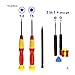 Produktbild Sellify Schraubendreher 3Pcs 5-Punkt 1.2 P5 Torx T5 Schraubendreher Set forMacBook Air & Macbook Pro Repair Tool Kit mit Geschenk - (Farbe: A-3Pcs und 3gift): A-3Pcs und 3gift