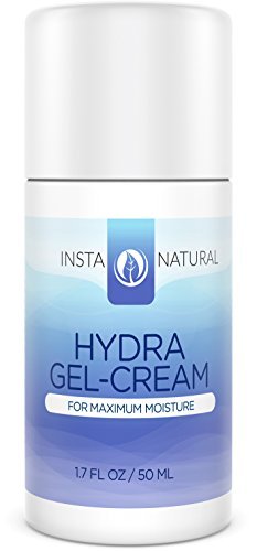 InstaNatural Hydra Gel Cream for Face - Best Hyaluronic Acid Facial Moisturizer - Hydrating Water Based Formula for Dry & Extra Dry Skin - For a Boost of Hydration for Soft & Supple Skin - 1.7 OZ