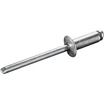 1.000 Bechernieten 4,8x11 FK Alu/Stahl Flachkopf Dichtnieten