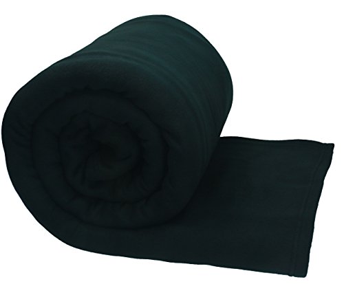 Betz Jumbo Fleecedecke Kuscheldecke Farbe Schwarz in XXL Größe 220x240 cm Qualität 200 g/m²