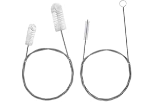 AUMUA 2 Stück Schlauchbürste, Abflussbürste Lang 160 cm, Rohrreinigungsbürste, Abflussreiniger Spirale Bürste, Flexible Abfluss Bürste für Strohhalmrohr, Schlauch, Waschbecken, Rohre, Kühlschrankablauf, Usw