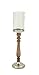 Produktbild Deco Company Deco 79 14684 Aluminium Holz Glas Hurricane, 22,9 x 96,5 cm