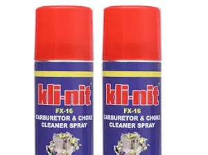 Kli-nit Carburator & Choke Cleaner Spray & Carburetor Choke Fuel Oil Deposit Spray Cleaner 120ML (Pack of 2)