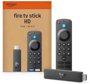 Amazon Fire TV Stick HD (ultimo modello), TV gratuita e in diretta, telecomando vocale Alexa, alimentazione tramite TV, configurazione semplice, trova serie TV più velocemente con Alexa+