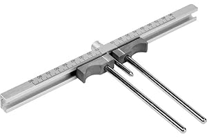 MULTIPICK Schließzylinder-Messlehre – [bis 180 mm] Präzise & Schnell – Messwerkzeug für Profilzylinder – Türzylinder messen – Messlehre Aluminium/Stahl – Schlüsseldienst Zubehör