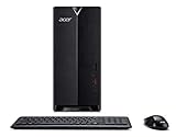 Acer Aspire TC-885 Desktop PC - (Intel Core i5-9400, 8GB RAM, 1TB HDD, DVD/RW, Wireless Keyboard and Mouse, Windows 10, Black)
