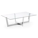  Kave Home Mesa de Centro Plam Cristal Transparente