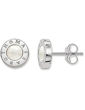 Thomas Sabo Damen-Ohrringe Ohrstecker Glam & Soul 925 Sterling Silber Perlmutt weiß H1859-029-14