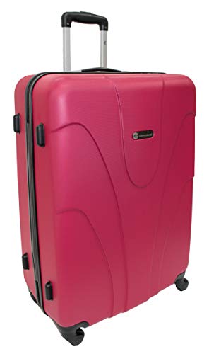 ITP International - Maleta de Viaje con Ruedas (ABS, 4 Ruedas) Rosa Rosa Large (30 Inch)