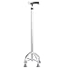 Produktbild Lhwaiylq Krücke Einstellbare Gehstock Kleine 4 Bein Basis Cane 10 Getriebe Einstellbare Höhe 77-99 Cm ABS Griff Aluminiumlegierung Pole Für Männer Und ältere Menschen