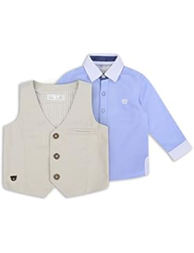 The Essential One - Baby Kinder Jungen - Hemd und Weste Set - Blau - EOT216