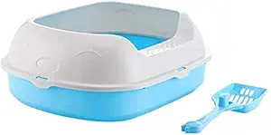 Pets Empire Detachable Cat Pet Toilet Potty Litter Open Training Tray Waste (Blue)